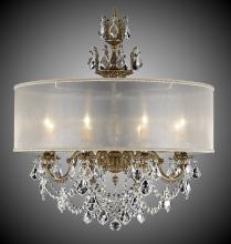 American Brass & Crystal CH6542-A-01G-PI-GL - Eight Light Chandelier